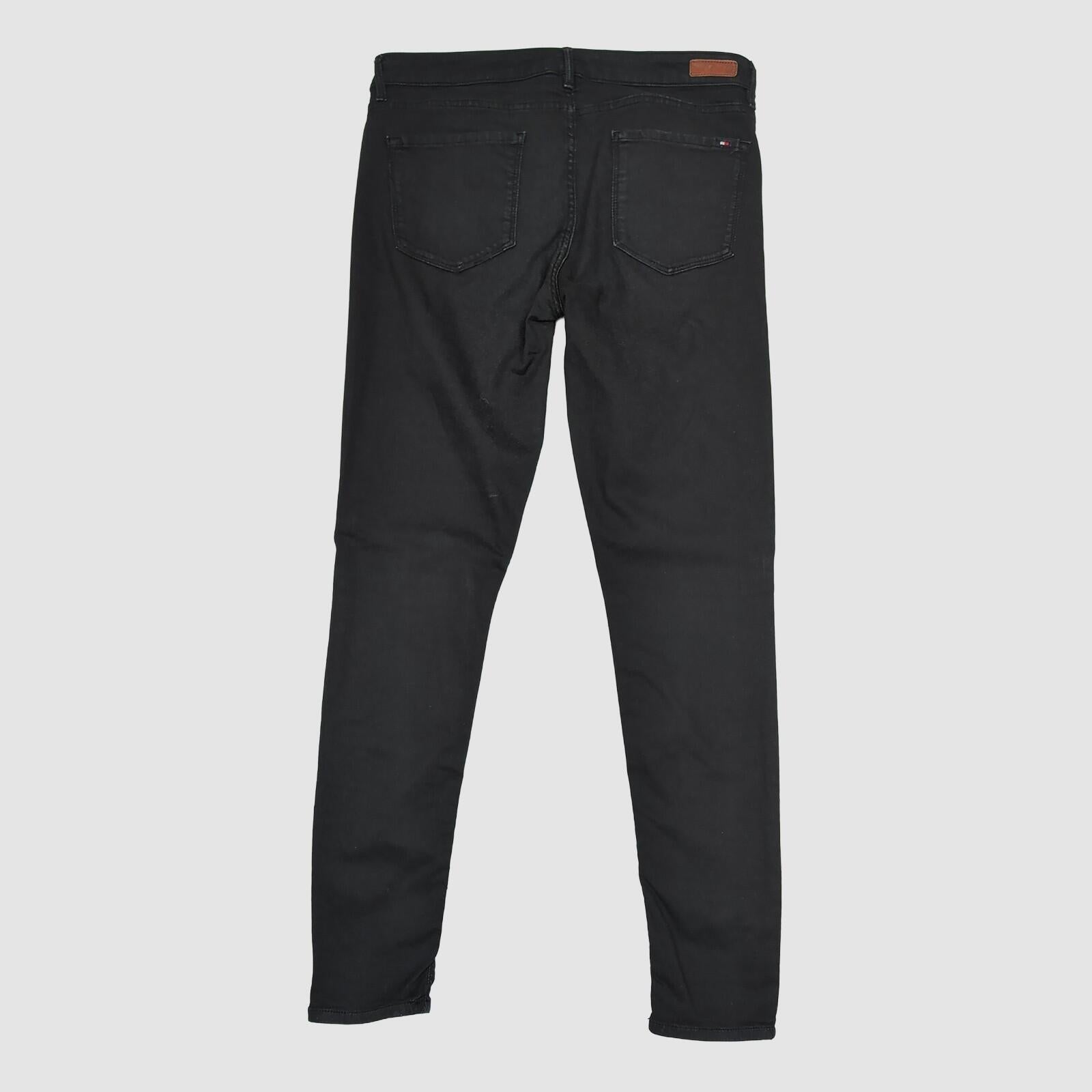Tommy Hilfiger Black Slim Fit Jeans Mens W32 L32 Stretch Denim by Tommy Hilfiger – JEANS | RewearableUK