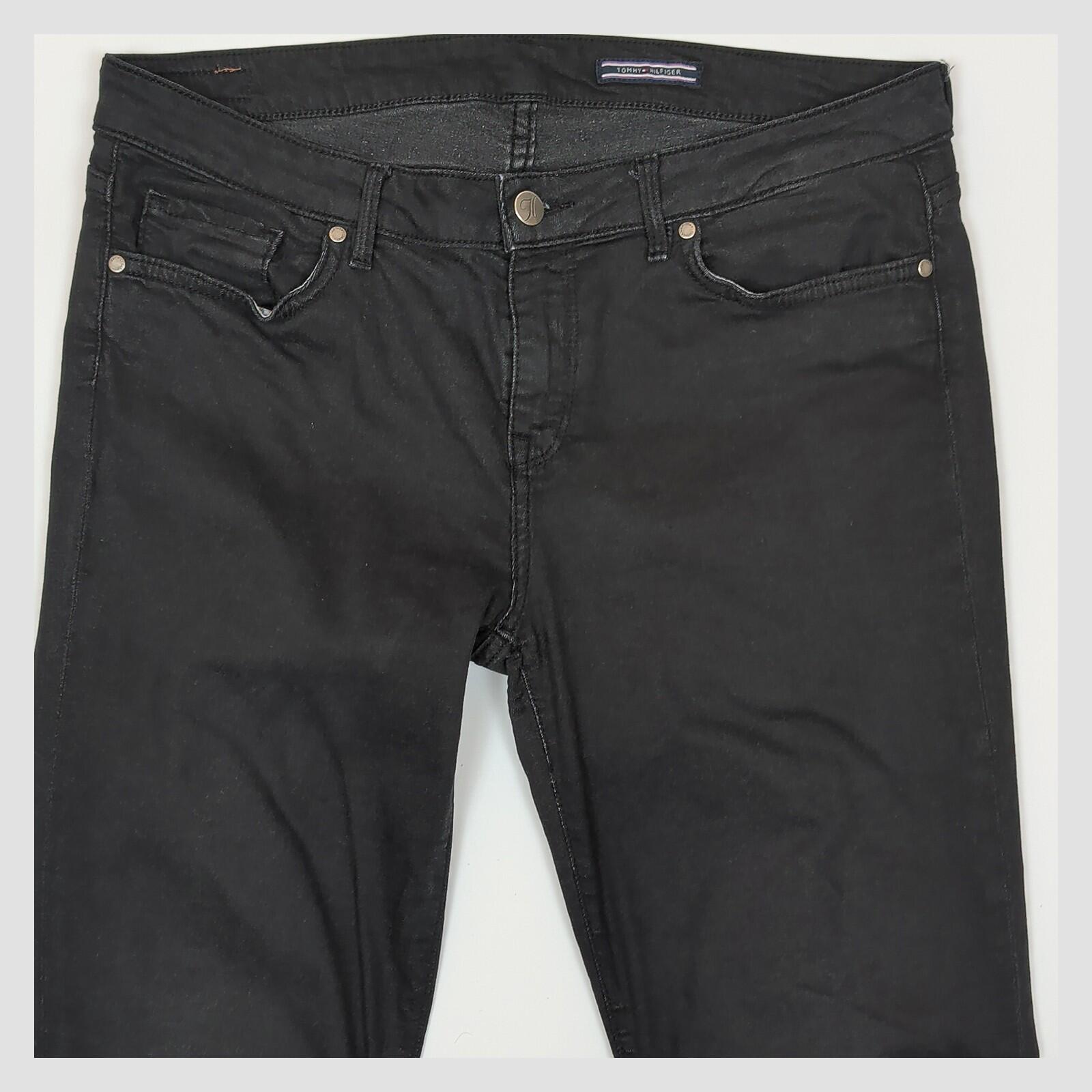 Tommy Hilfiger Black Slim Fit Jeans Mens W32 L32 Stretch Denim by Tommy Hilfiger – JEANS | RewearableUK
