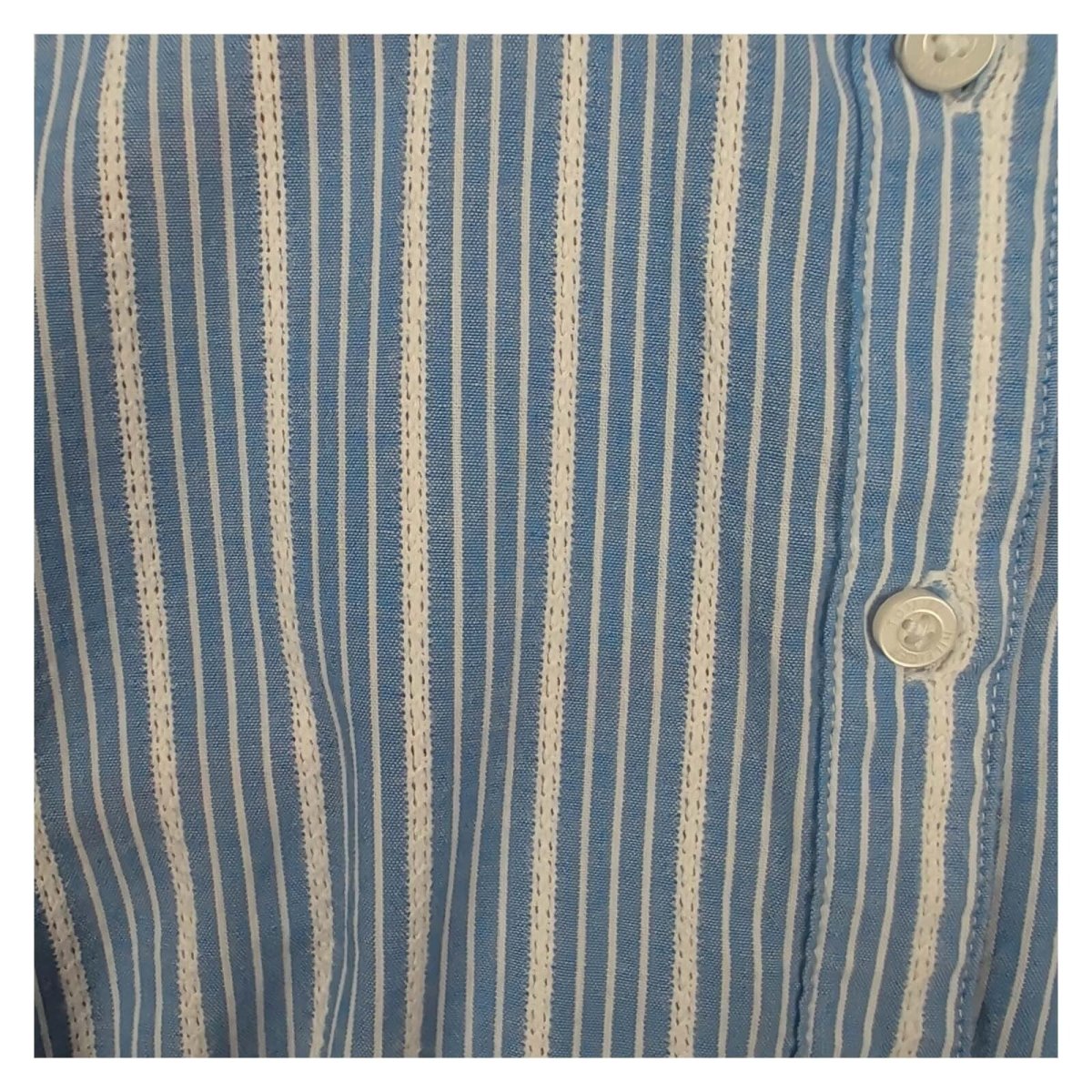 Tommy Hilfiger Blue Striped Cotton Shirt – XL – product photo 3 | RewearableUK