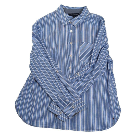 Tommy Hilfiger Blue Striped Cotton Shirt – XL – product photo 1 | RewearableUK