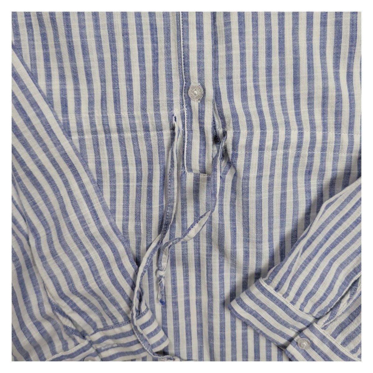 Tommy Hilfiger Blue Striped Linen Tunic Shirt – XL – product photo 4 | RewearableUK
