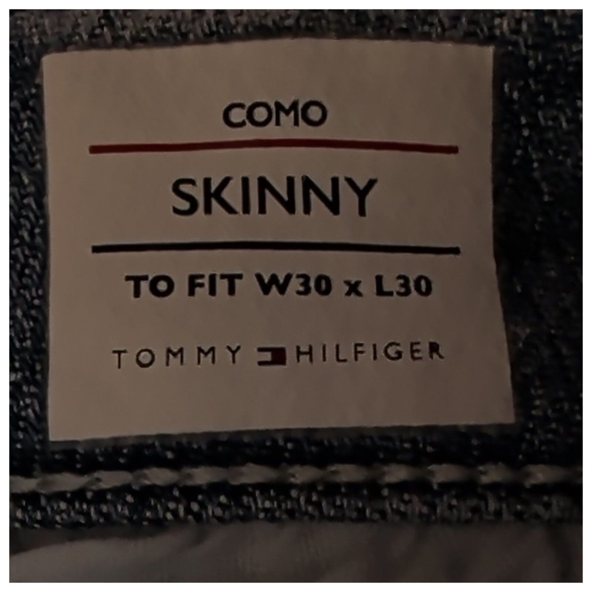Tommy Hilfiger Como Women's Jeans W30 L30 Blue Skinny Stretch Denim – product photo 4 | RewearableUK