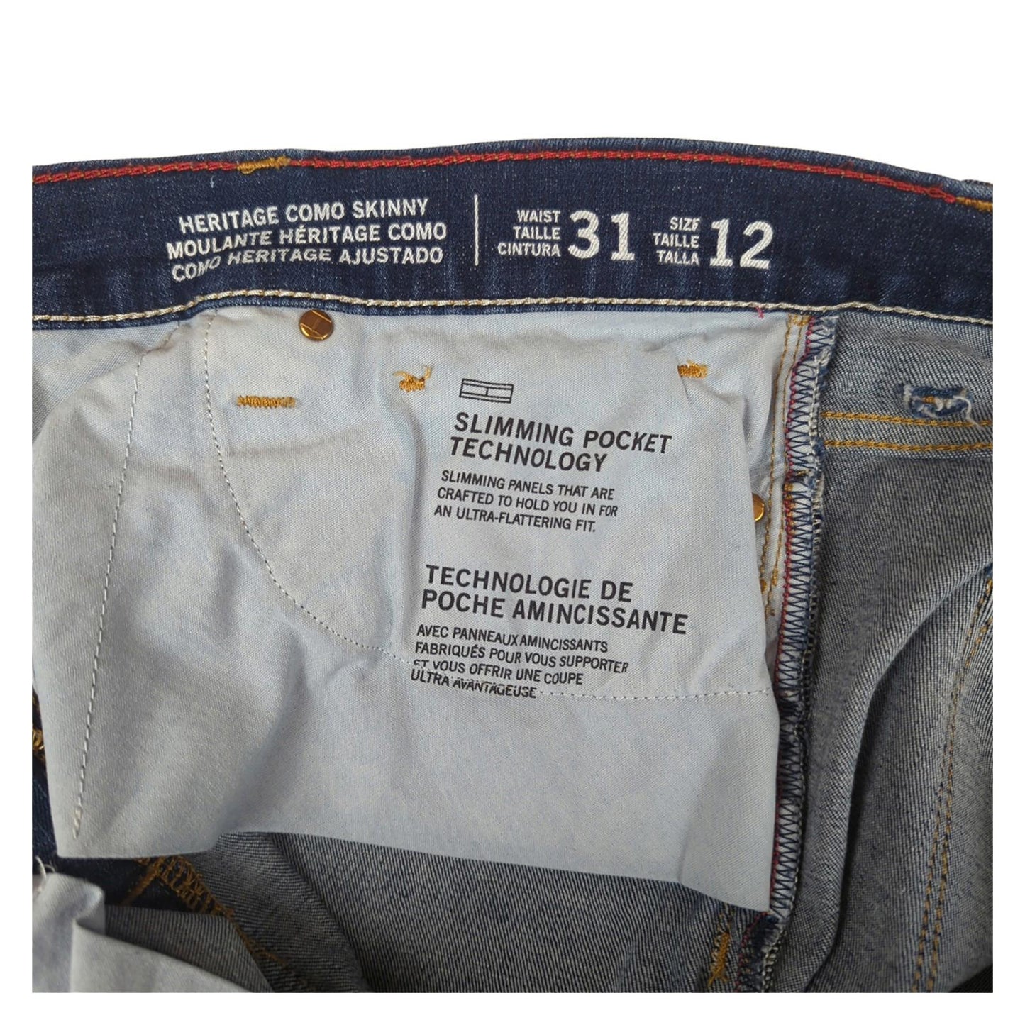 Tommy Hilfiger Tommy Hilfiger Como Womens Jeans W31 L32 Heritage Skinny Fit Blue Denim EUC JEANS RewearableUK