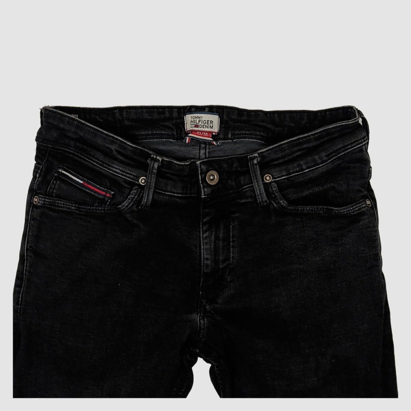 Tommy Hilfiger Denim Black Skinny Jeans W32 L30 Stretch Women by Tommy Hilfiger – JEANS | RewearableUK