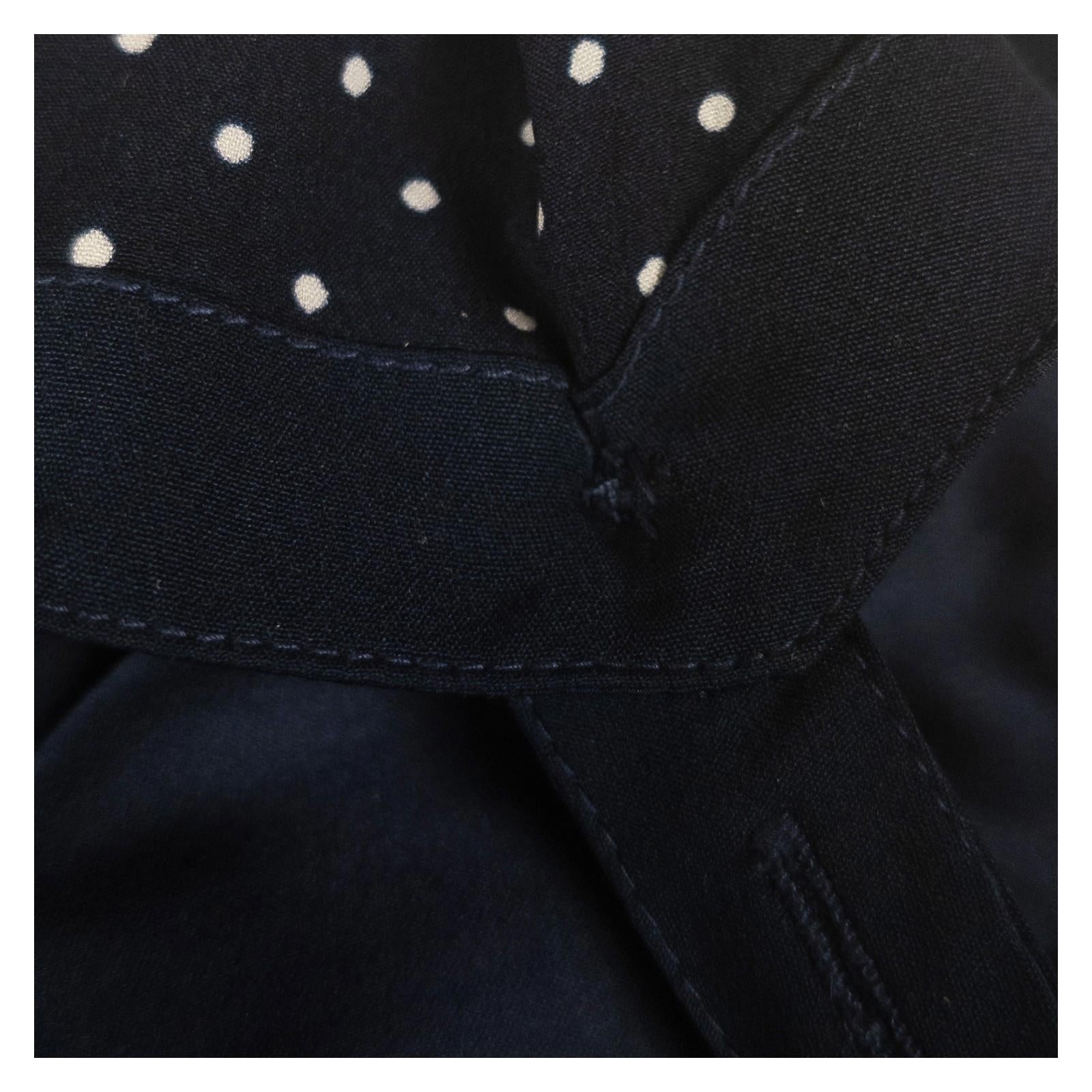 Tommy Hilfiger Dress US 6 (UK 10) Navy Polka Dot Cotton Modal Sundress REPAIRED by Tommy Hilfiger – | RewearableUK