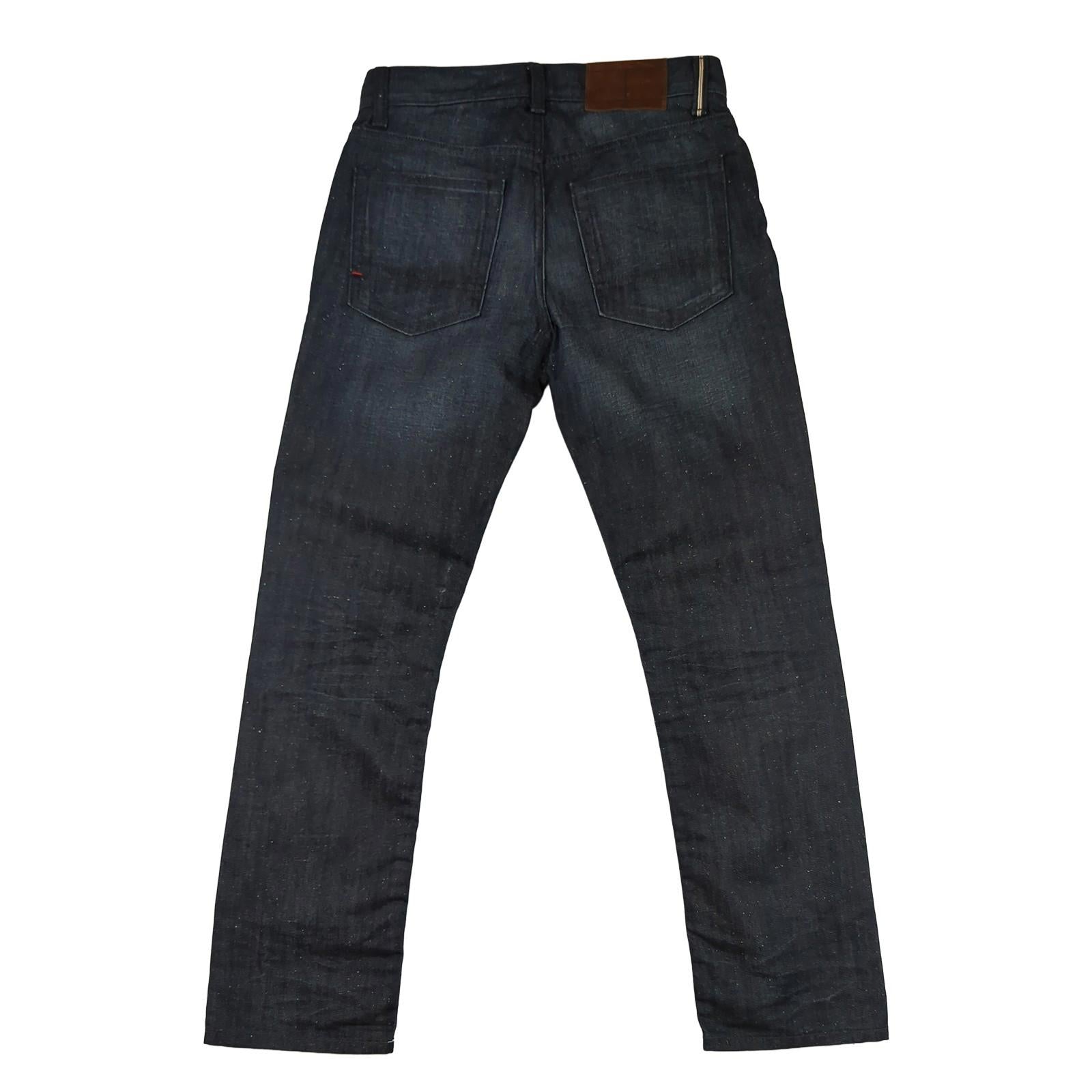 Tommy Hilfiger Tommy Hilfiger Droite Mens Straight Fit Jeans W28 L30 Classic Black Denim Casual JEANS RewearableUK