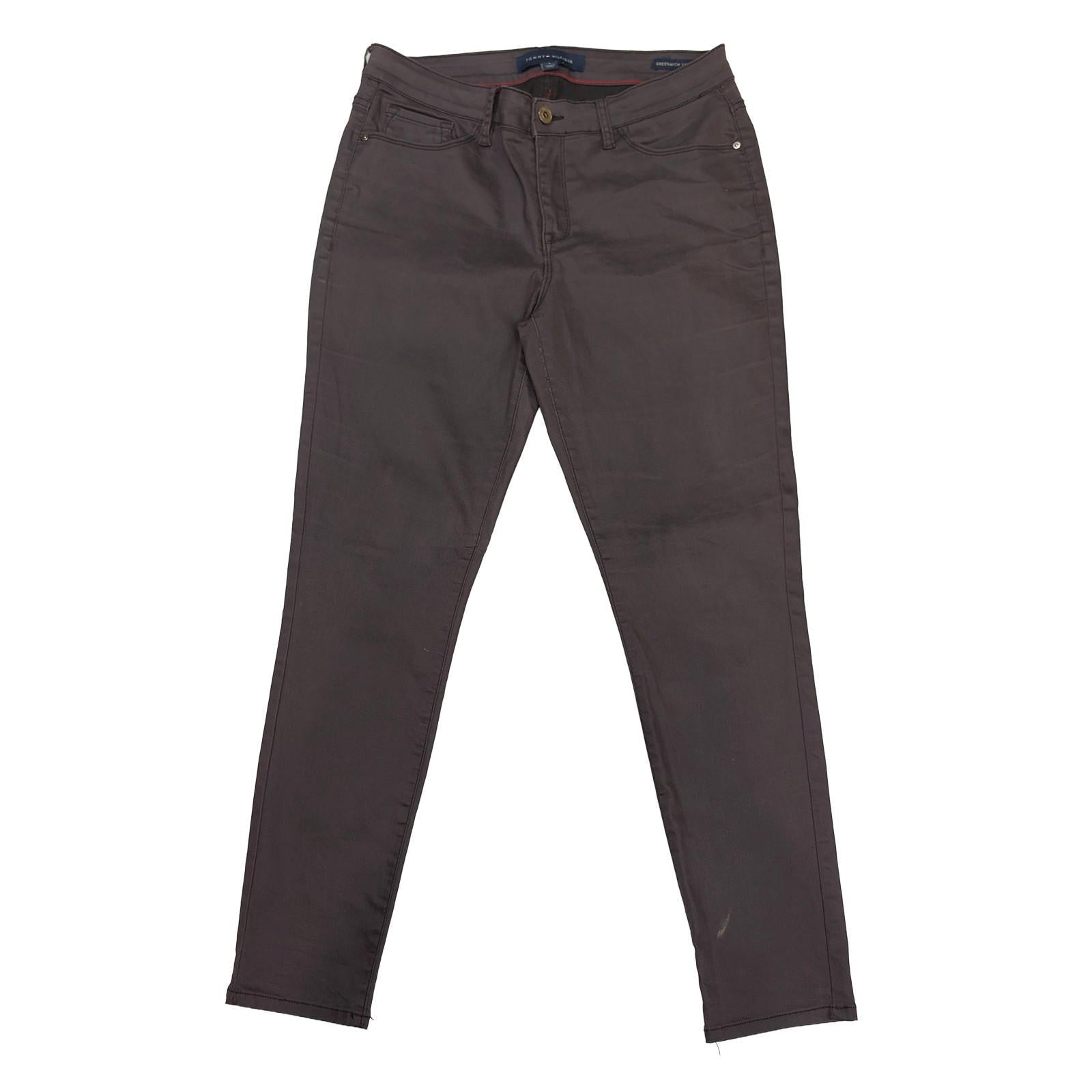 tommy hilfiger greenwich womens trousers size 8 burgundy skinny pants by Tommy Hilfiger – | RewearableUK
