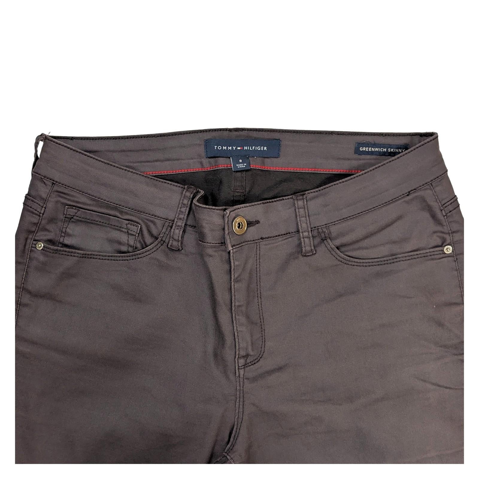 tommy hilfiger greenwich womens trousers size 8 burgundy skinny pants by Tommy Hilfiger – | RewearableUK