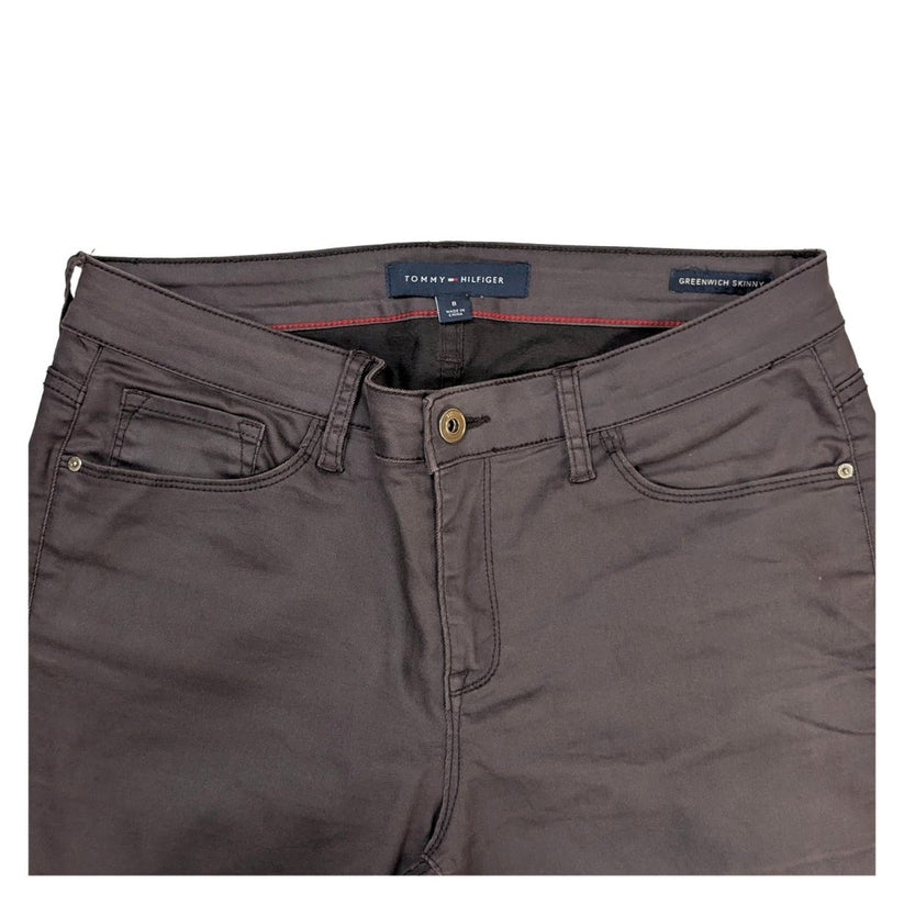 tommy hilfiger greenwich womens trousers size 8 burgundy skinny pants by Tommy Hilfiger – | RewearableUK