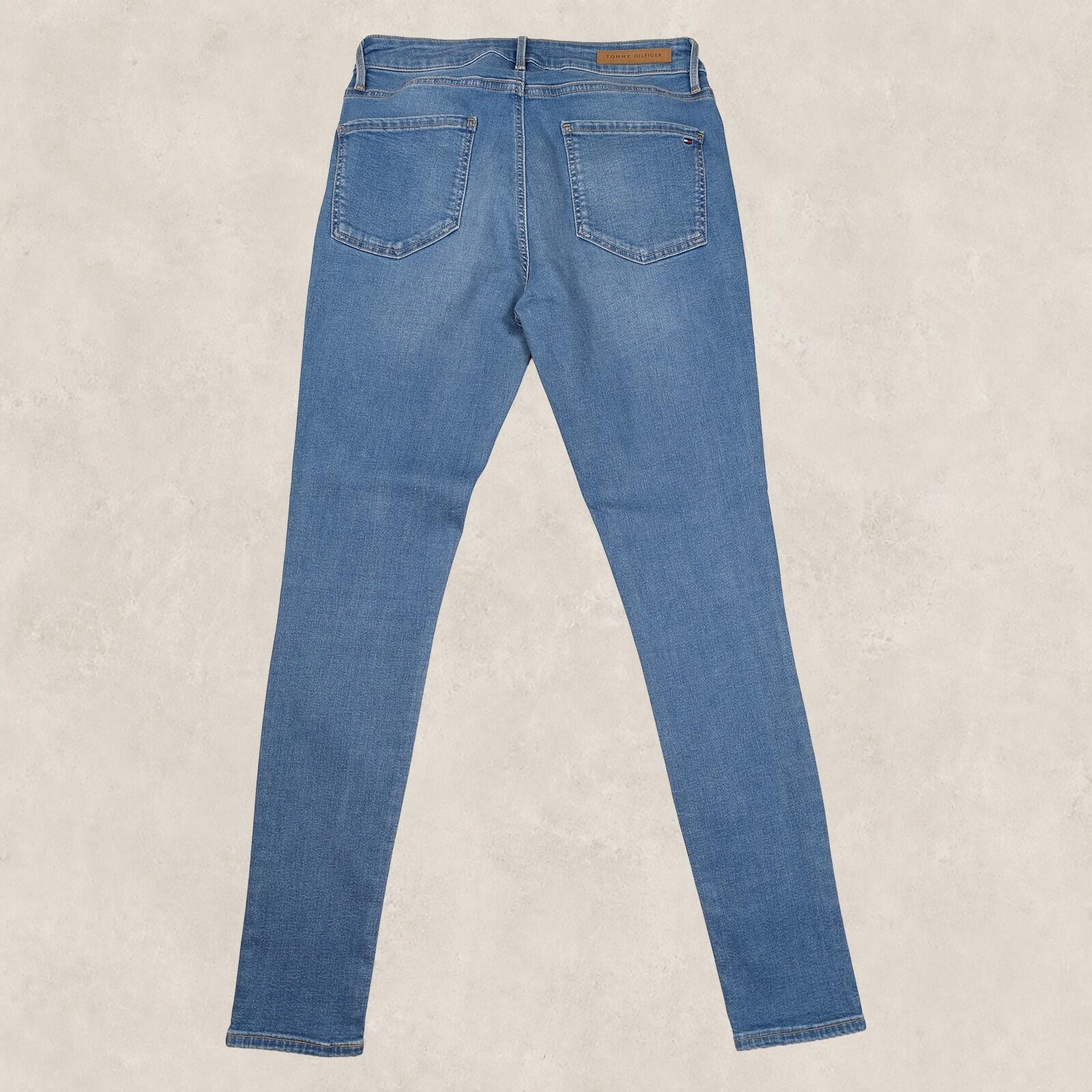 tommy hilfiger harlem hw ultra skinny womens denim jeans blue wash size 30 by Tommy Hilfiger – | RewearableUK