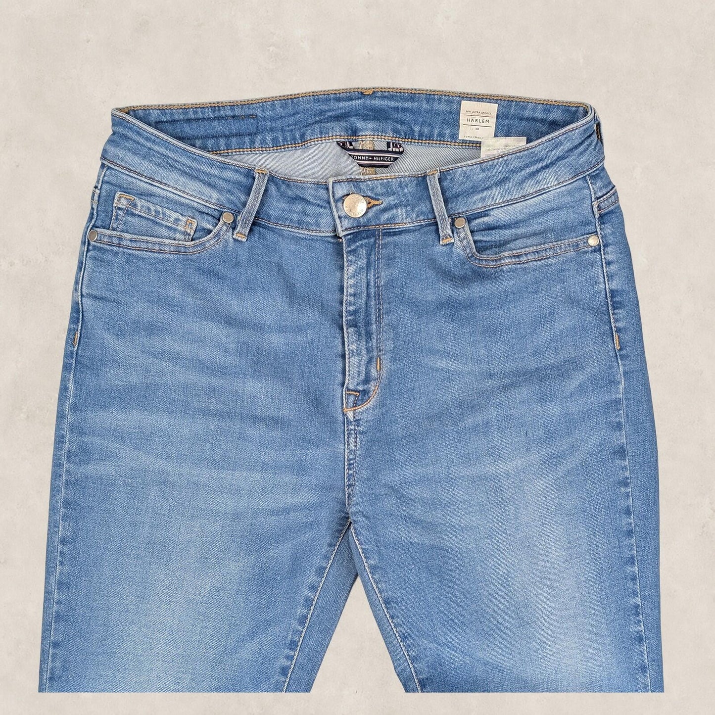 tommy hilfiger harlem hw ultra skinny womens denim jeans blue wash size 30 by Tommy Hilfiger – | RewearableUK