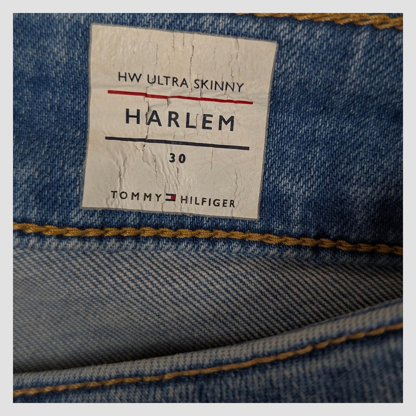 tommy hilfiger harlem hw ultra skinny womens denim jeans blue wash size 30 by Tommy Hilfiger – | RewearableUK