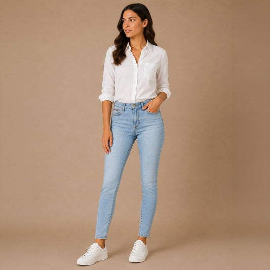 Tommy Hilfiger Harlem Ultra Skinny Jeans W26 L30 Light Blue – JEANS product photo 1 | RewearableUK
