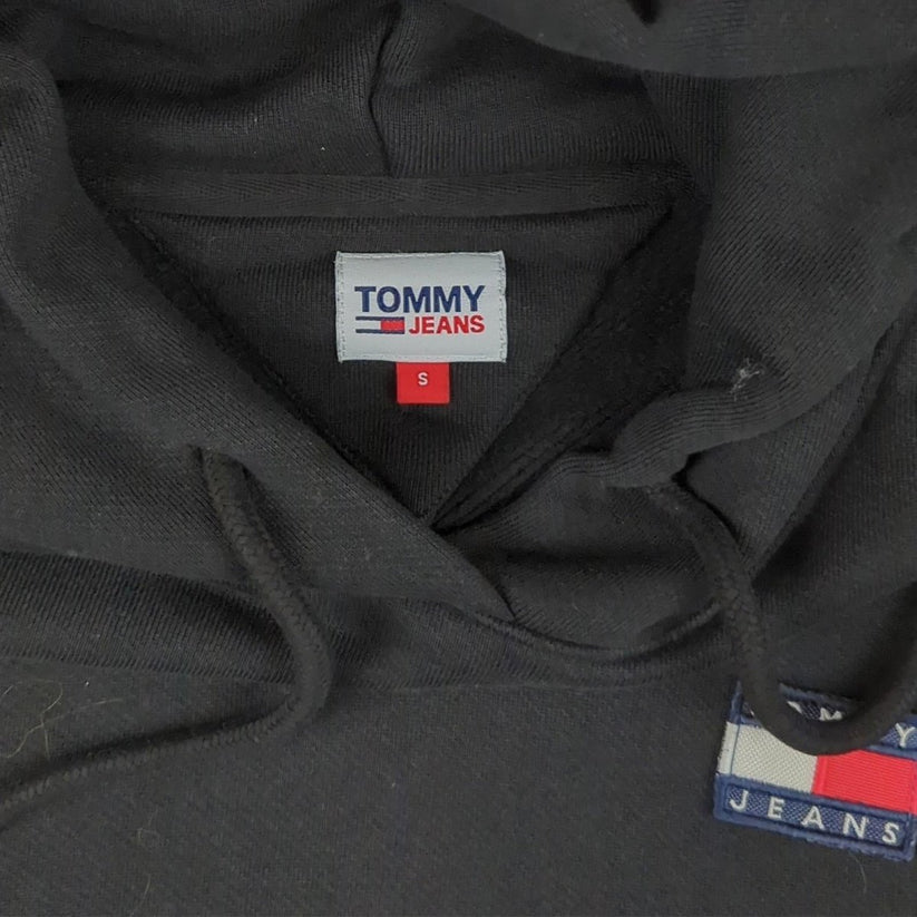 Tommy Hilfiger Tommy Hilfiger Hoodie Black Men’s Small Cotton Long Sleeve Regular Fit Sweater & Hoodie RewearableUK