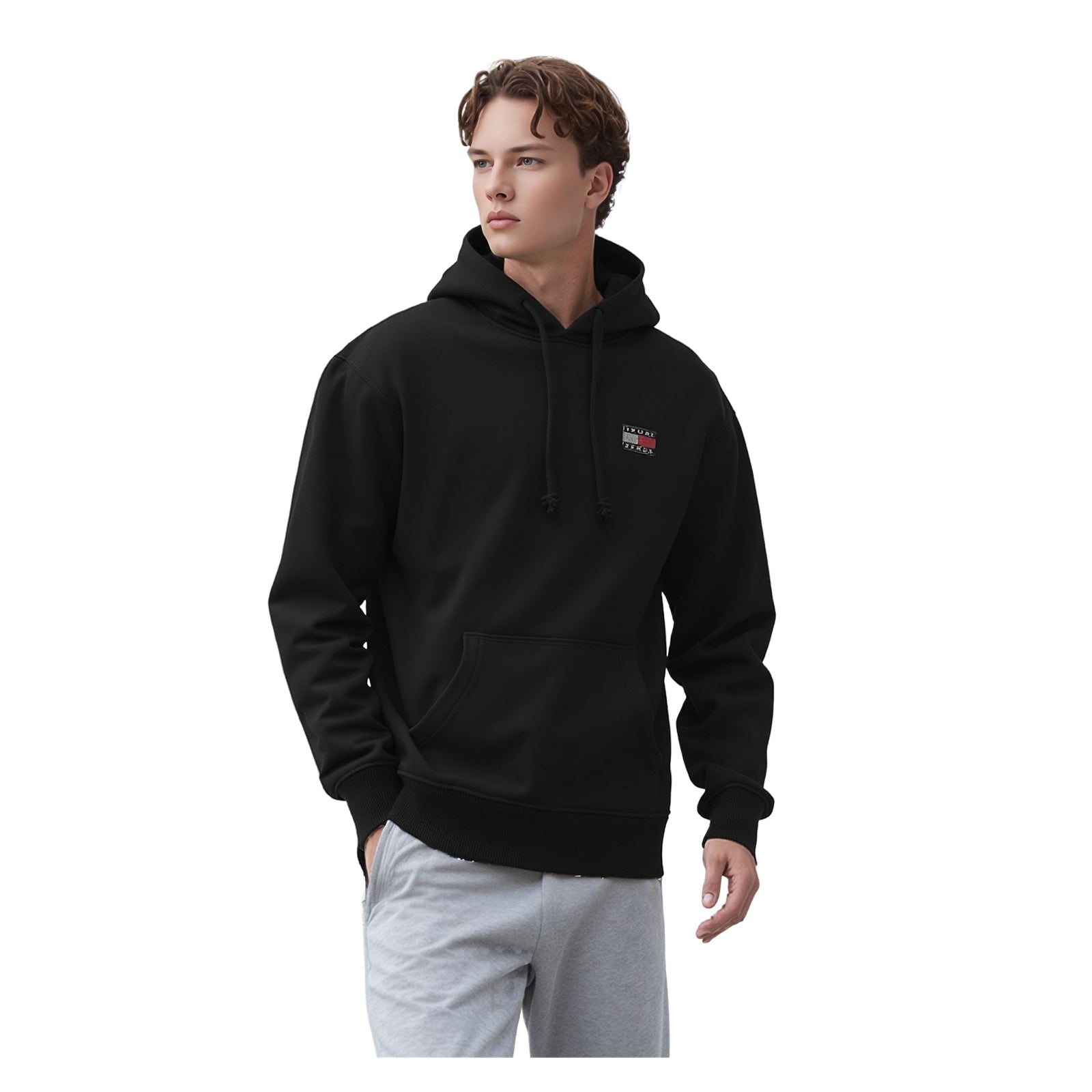 Tommy Hilfiger Tommy Hilfiger Hoodie Black Men’s Small Cotton Long Sleeve Regular Fit Sweater & Hoodie RewearableUK