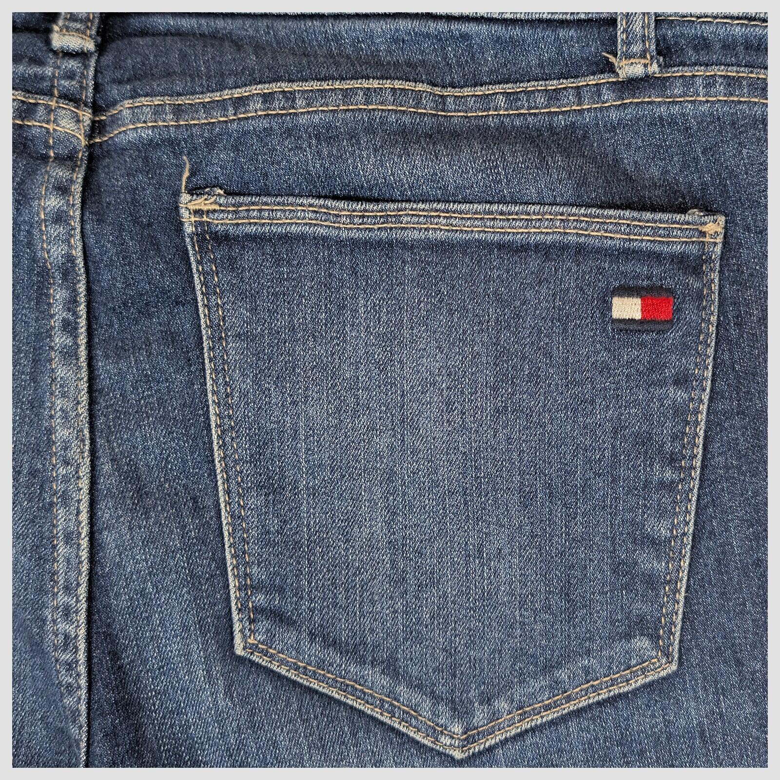 tommy hilfiger jeans womens dark blue wash skinny fit denim pants size us 2 by Tommy Hilfiger – | RewearableUK