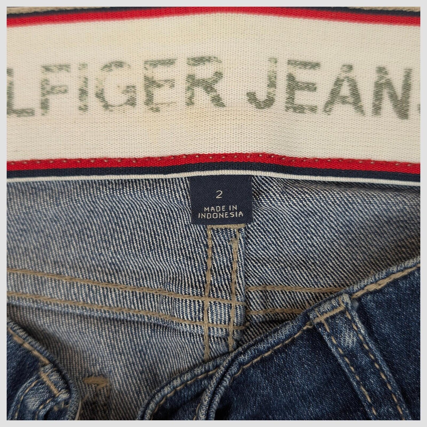 tommy hilfiger jeans womens dark blue wash skinny fit denim pants size us 2 by Tommy Hilfiger – | RewearableUK