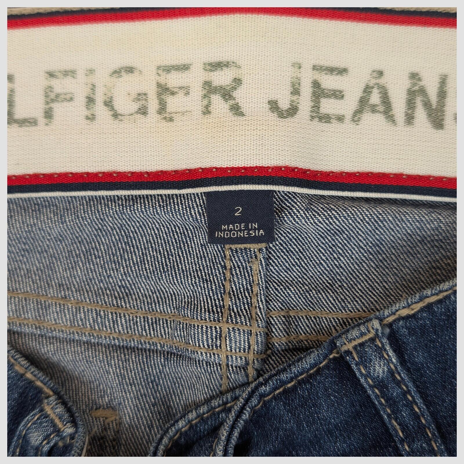 tommy hilfiger jeans womens dark blue wash skinny fit denim pants size us 2 by Tommy Hilfiger – | RewearableUK
