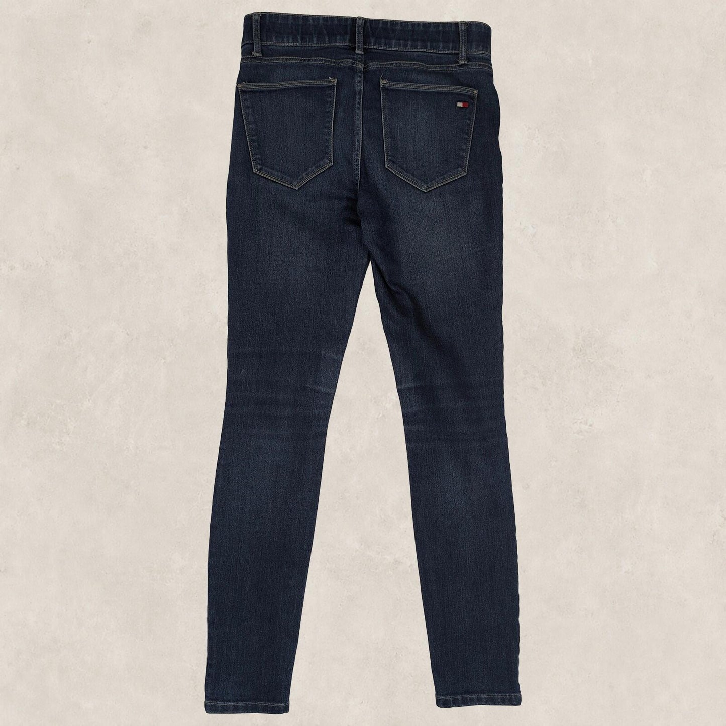 tommy hilfiger jeans womens dark blue wash skinny fit denim pants size us 2 by Tommy Hilfiger – | RewearableUK