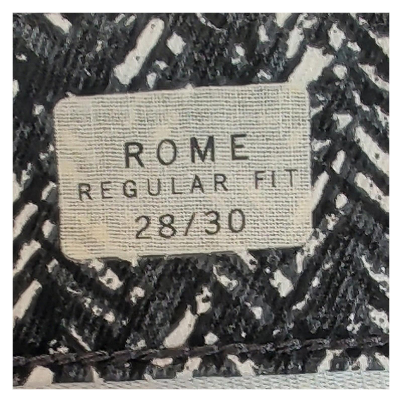 Tommy Hilfiger Mens Rome 28/30 Black White Herringbone Regular Fit Trousers by Tommy Hilfiger – | RewearableUK