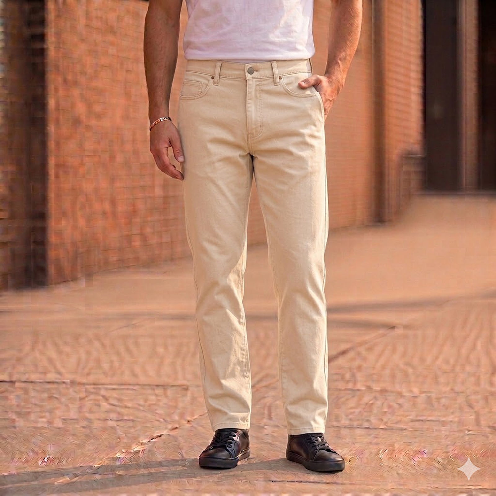 Tommy Hilfiger Mens Rome Regular Fit Jeans W30 L32 Off White Cream Denim Pants by Tommy Hilfiger – | RewearableUK