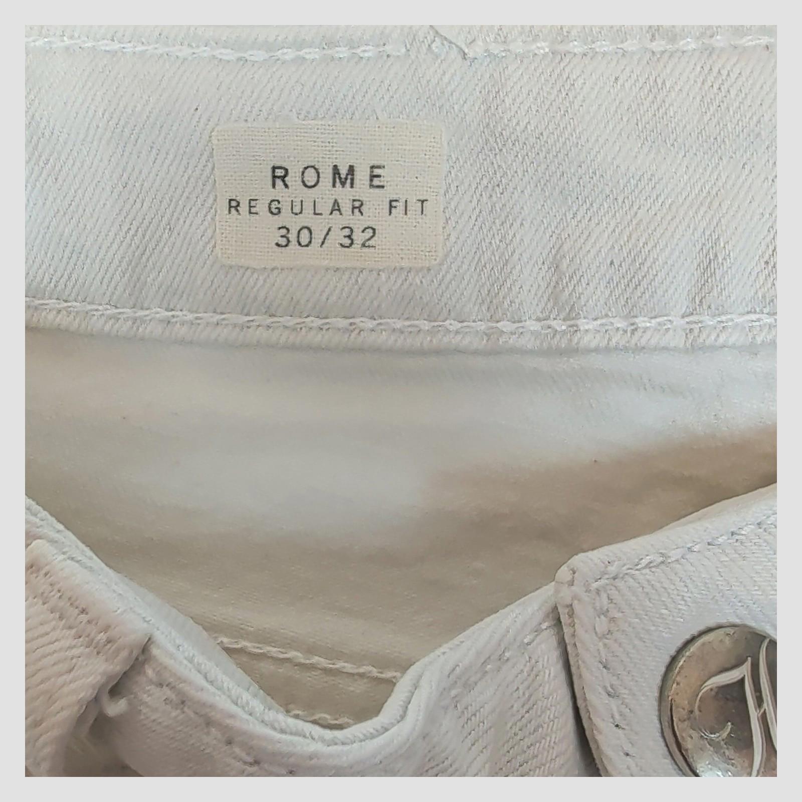 Tommy Hilfiger Mens Rome Regular Fit Jeans W30 L32 Off White Cream Denim Pants by Tommy Hilfiger – | RewearableUK