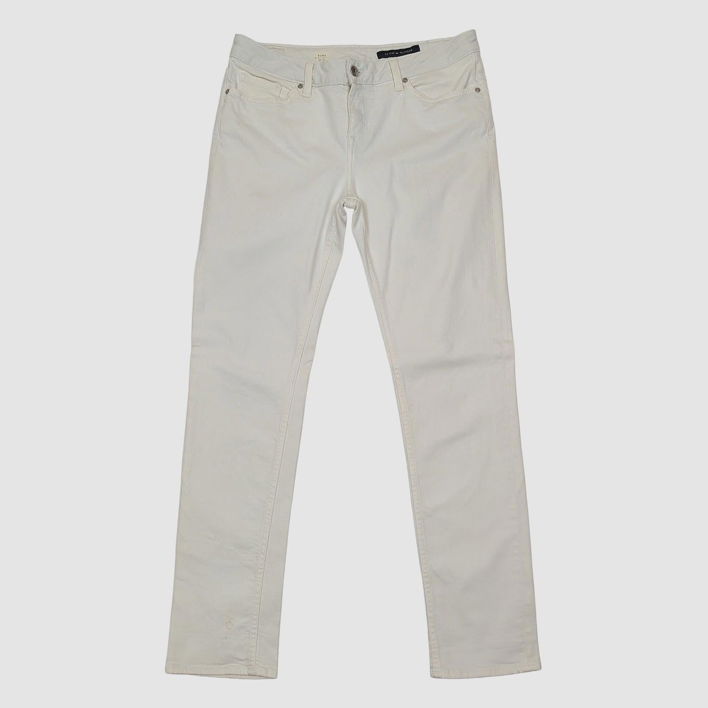 Tommy Hilfiger Mens Rome Regular Fit Jeans W30 L32 Off White Cream Denim Pants by Tommy Hilfiger – | RewearableUK