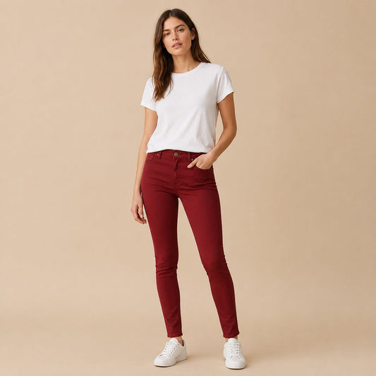 Tommy Hilfiger Milan RW Red Skinny Jeans W25 – Jeans product photo 1 | RewearableUK