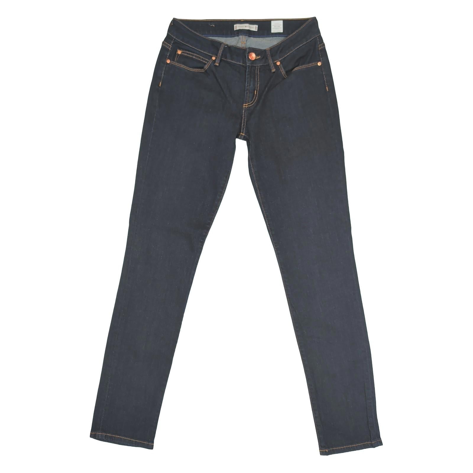Tommy Hilfiger Milan Slim Fit Jeans Womens W28 L34 Dark Indigo Blue Stretch by Tommy Hilfiger – | RewearableUK