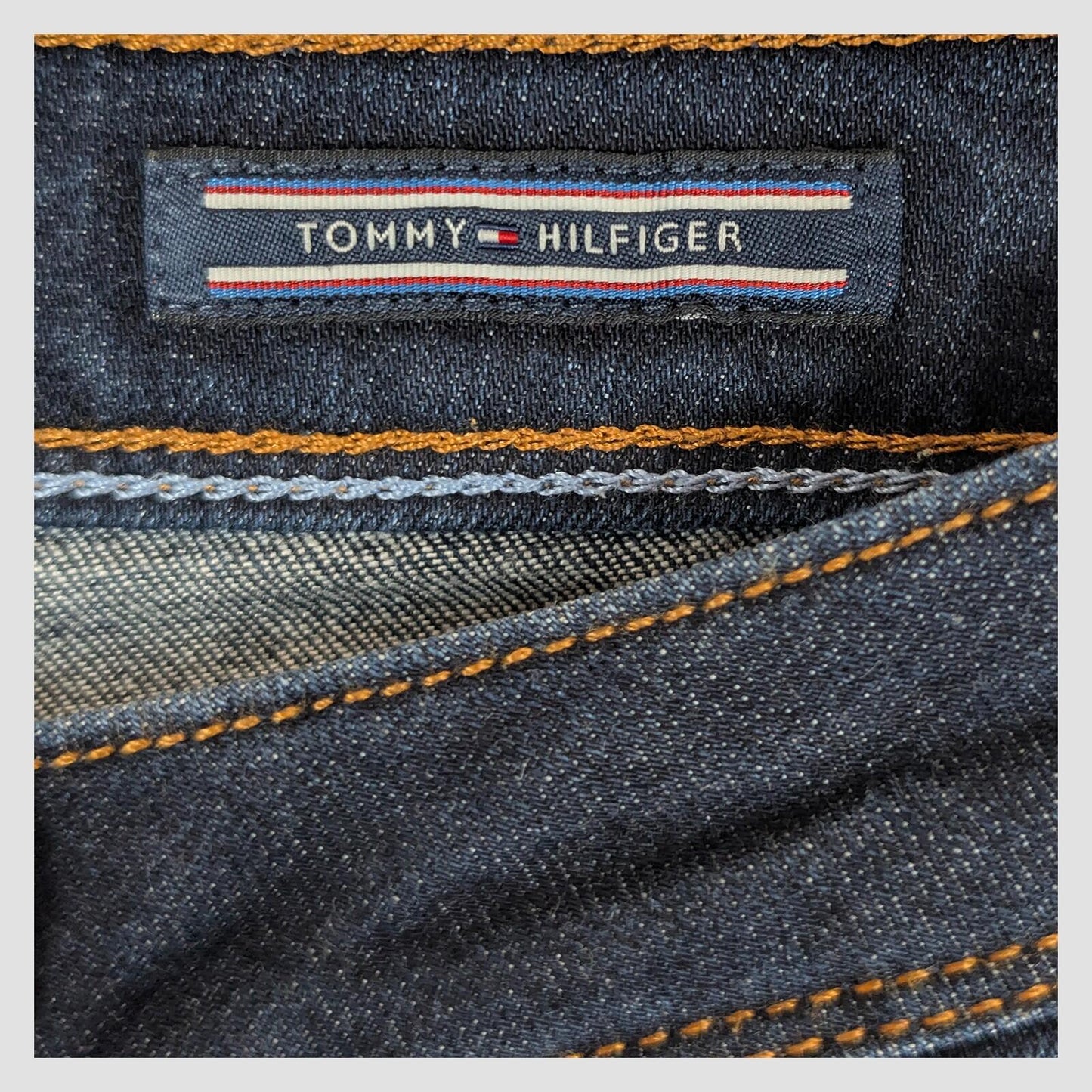 tommy hilfiger paris high waist slim fit womens jeans dark blue size w27 l32 by Tommy Hilfiger – | RewearableUK