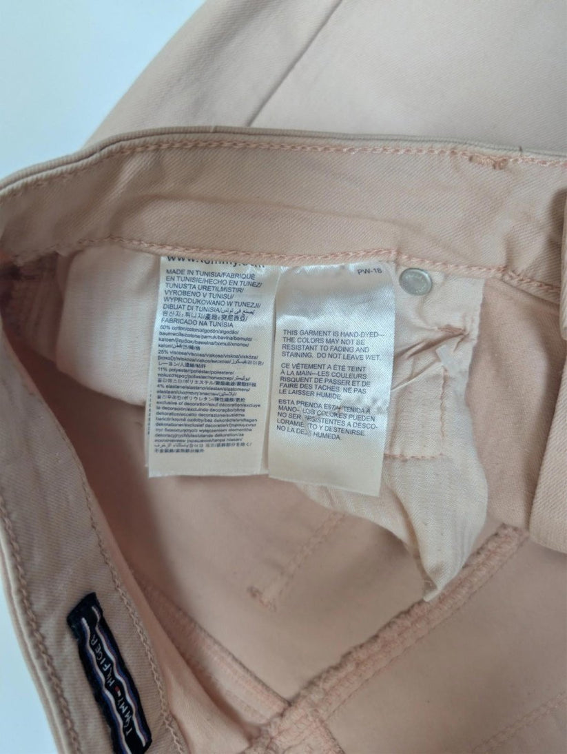 Tommy Hilfiger Pink Skinny Trousers Women's Size US 4 UK 8 Stretch Cotton Jeans by Tommy Hilfiger – | RewearableUK
