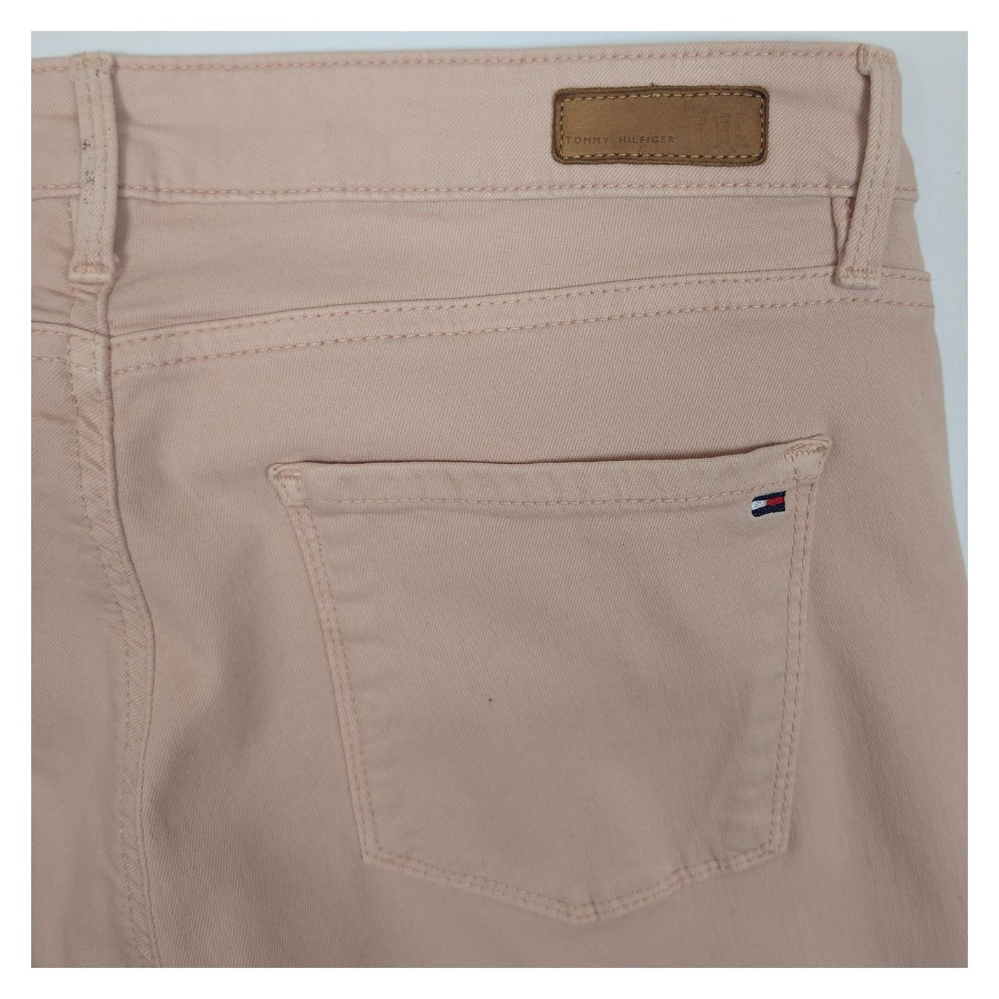 Tommy Hilfiger Pink Skinny Trousers Women's Size US 4 UK 8 Stretch Cotton Jeans by Tommy Hilfiger – | RewearableUK