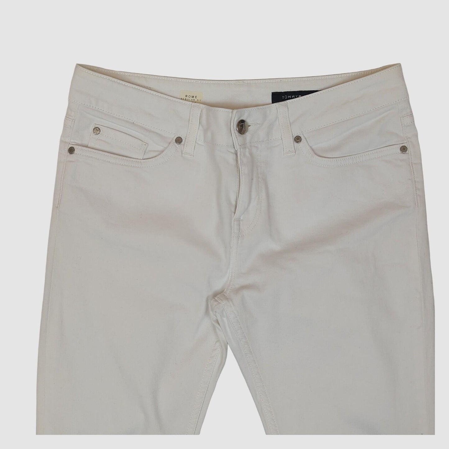 tommy hilfiger rome regular fit womens white denim jeans size w28 l32 casual by Tommy Hilfiger – JEANS | RewearableUK