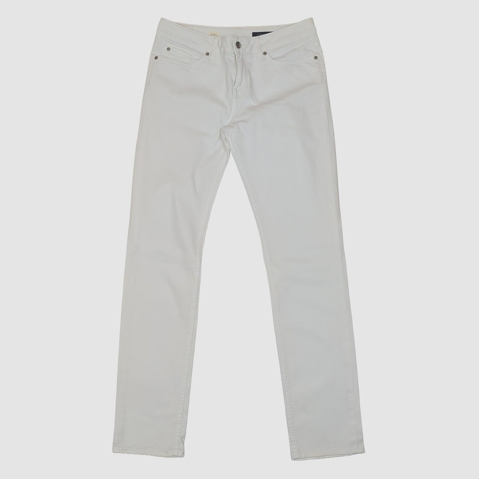 tommy hilfiger rome regular fit womens white denim jeans size w28 l32 casual by Tommy Hilfiger – JEANS | RewearableUK