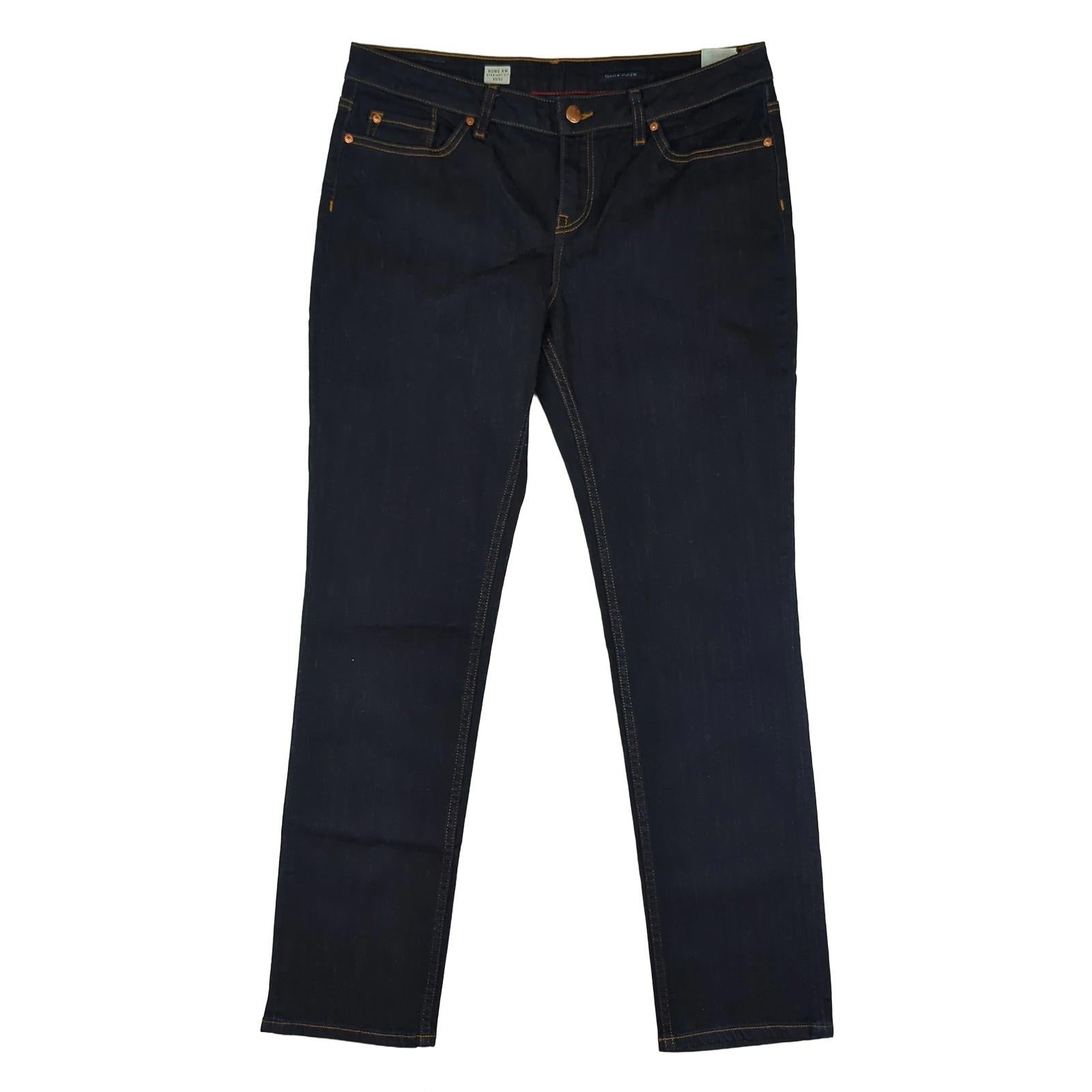 Tommy Hilfiger Tommy Hilfiger Rome RW Straight Fit Jeans Dark Blue W30 L32 Denim JEANS RewearableUK