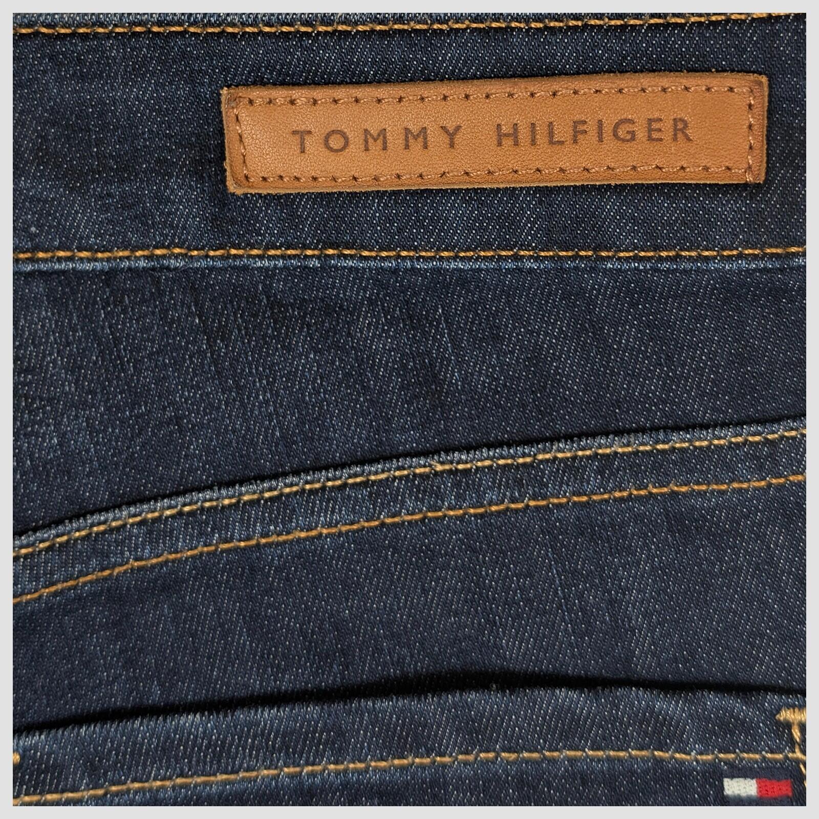 tommy hilfiger rome womens dark blue wash straight fit denim jeans size 25 32 by Tommy Hilfiger – JEANS | RewearableUK