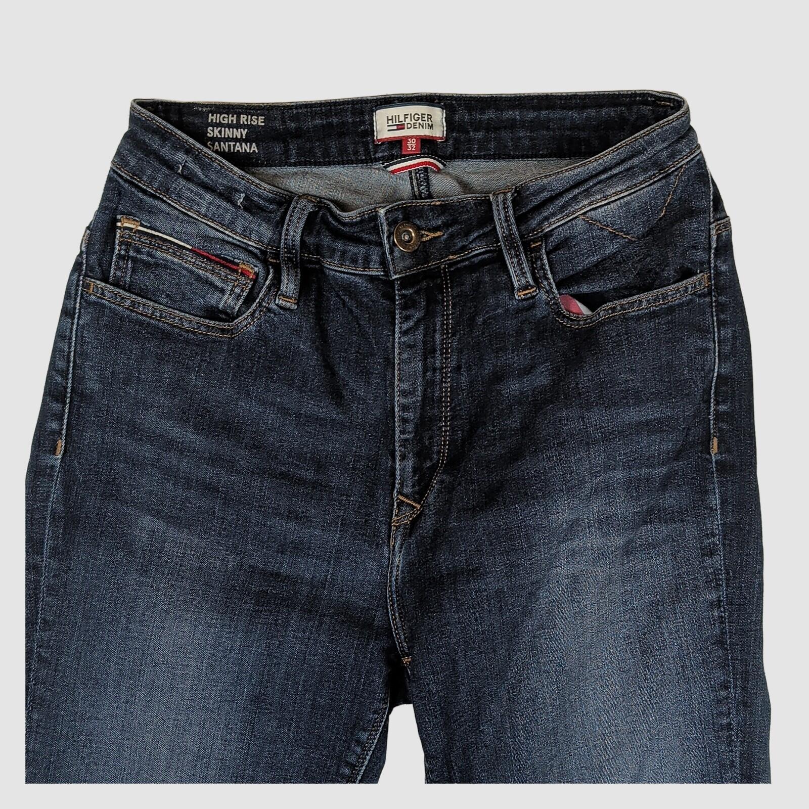 Tommy Hilfiger Santana Skinny Jeans Blue High Rise W30 L32 Womens by Tommy Hilfiger – JEANS | RewearableUK