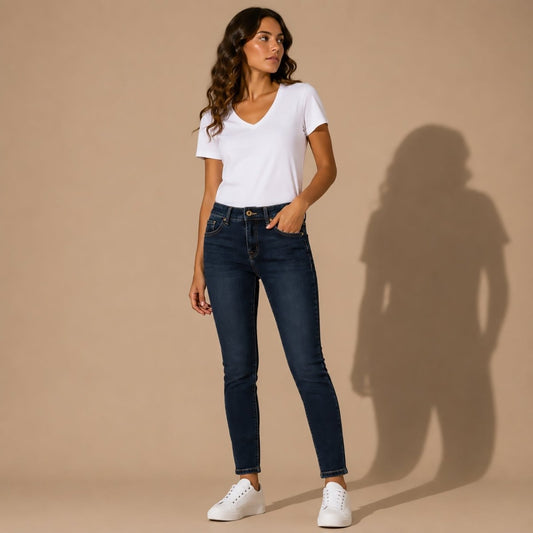 Tommy Hilfiger Skinny Jeans US 2 Dark Blue Womens Stretch Denim by Tommy Hilfiger – JEANS | RewearableUK