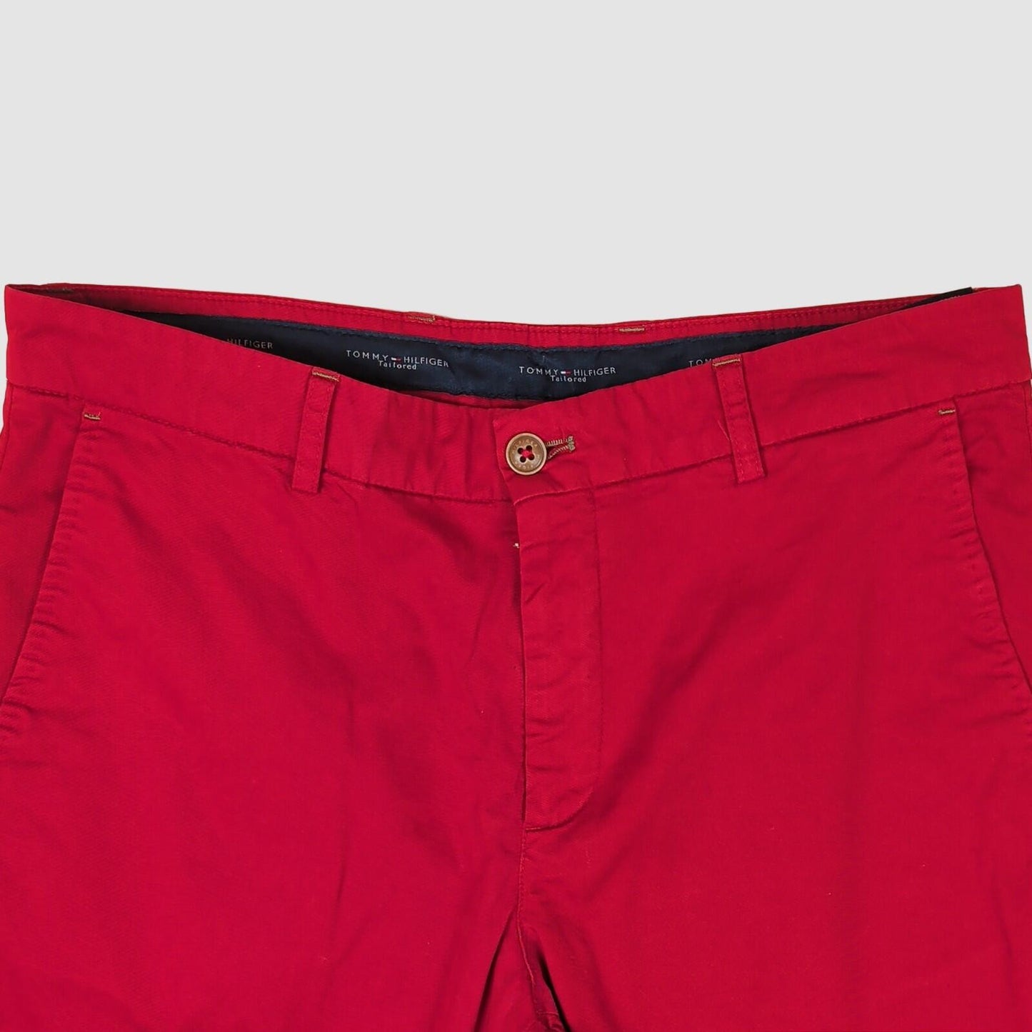 Tommy Hilfiger Tailored Red Chino Trousers Mens EU46 Slim Fit by Tommy Hilfiger – chino | RewearableUK
