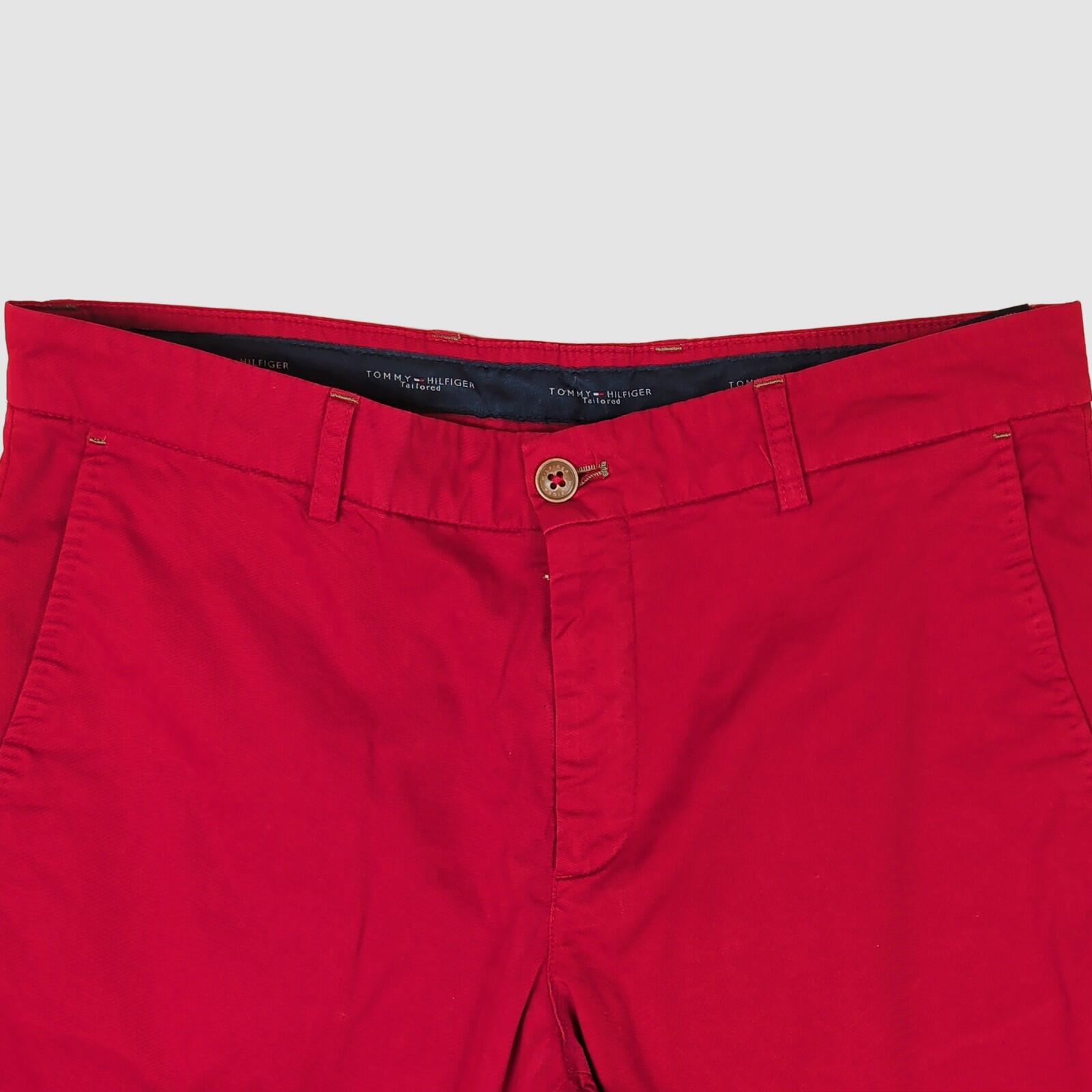 Tommy Hilfiger Tailored Red Chino Trousers Mens EU46 Slim Fit by Tommy Hilfiger – chino | RewearableUK