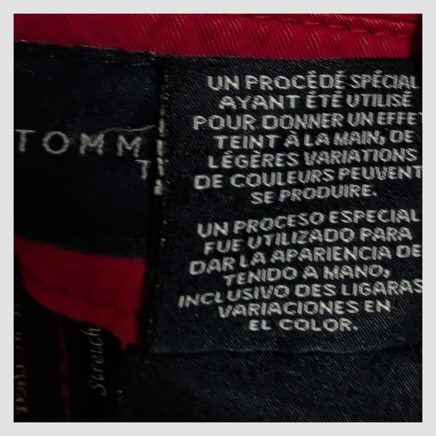 Tommy Hilfiger Tailored Red Chino Trousers Mens EU46 Slim Fit by Tommy Hilfiger – chino | RewearableUK