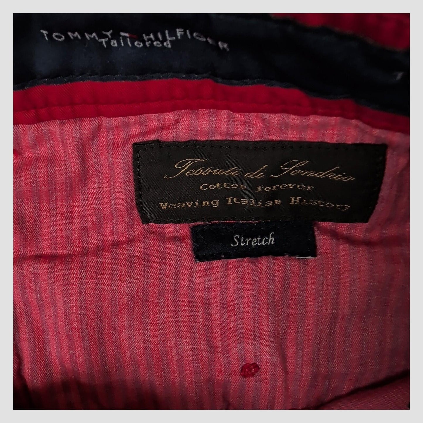 Tommy Hilfiger Tailored Red Chino Trousers Mens EU46 Slim Fit by Tommy Hilfiger – chino | RewearableUK