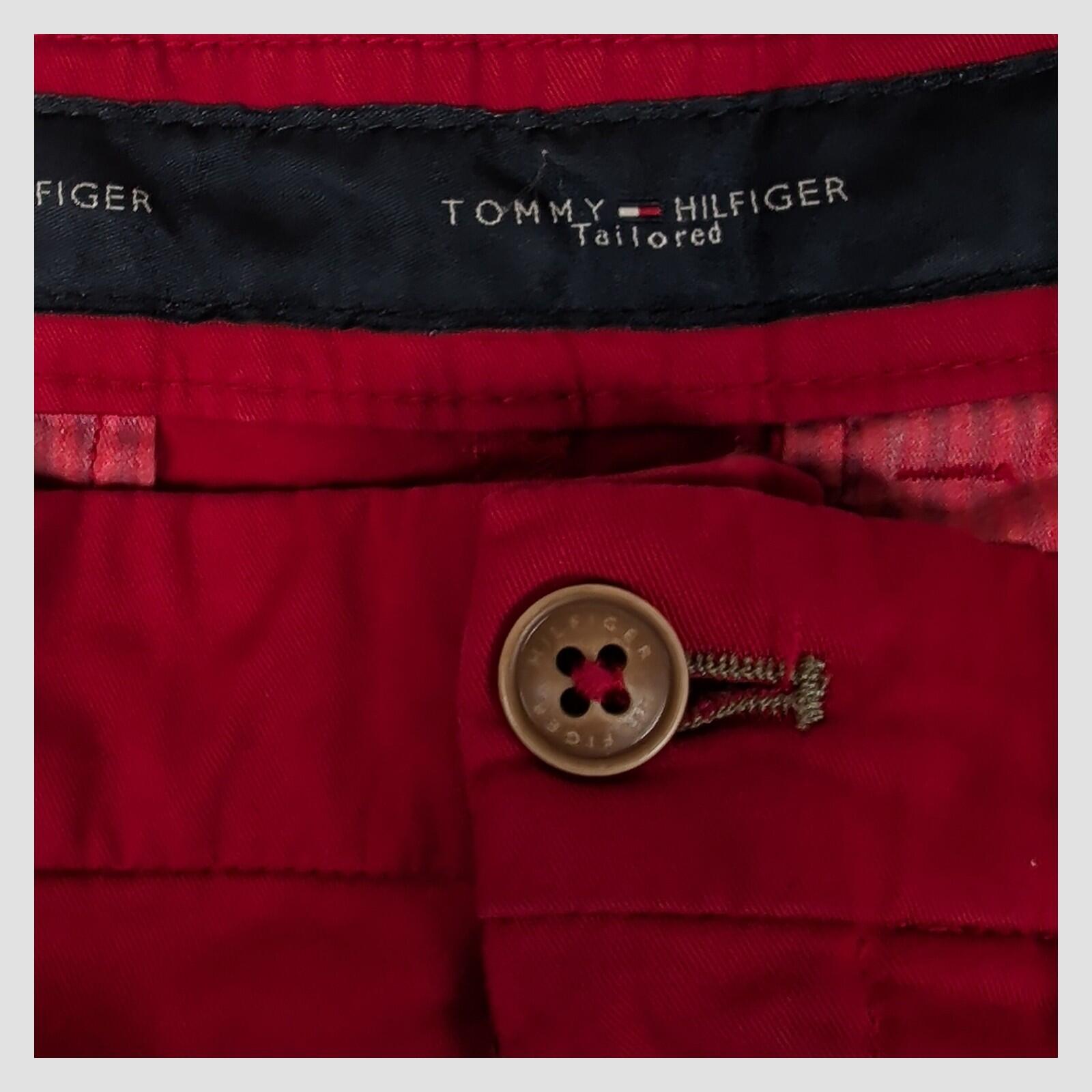 Tommy Hilfiger Tailored Red Chino Trousers Mens EU46 Slim Fit by Tommy Hilfiger – chino | RewearableUK