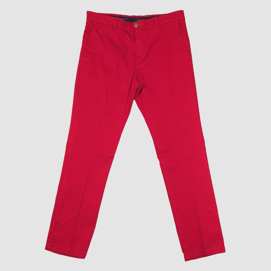 Tommy Hilfiger Tailored Red Chino Trousers Mens EU46 Slim Fit by Tommy Hilfiger – chino | RewearableUK