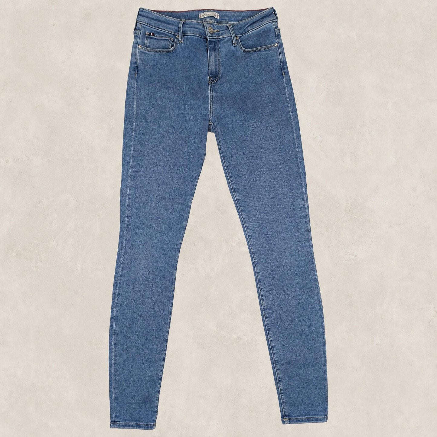 tommy hilfiger th flex como skinny womens blue wash denim jeans size w29 l30 by Tommy Hilfiger – JEANS | RewearableUK