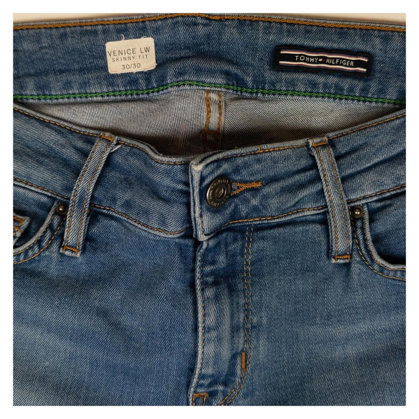 Tommy Hilfiger Venice LW Jeans W30 L30 Blue Skinny Fit Low Waist Stretch Denim by Tommy Hilfiger – | RewearableUK
