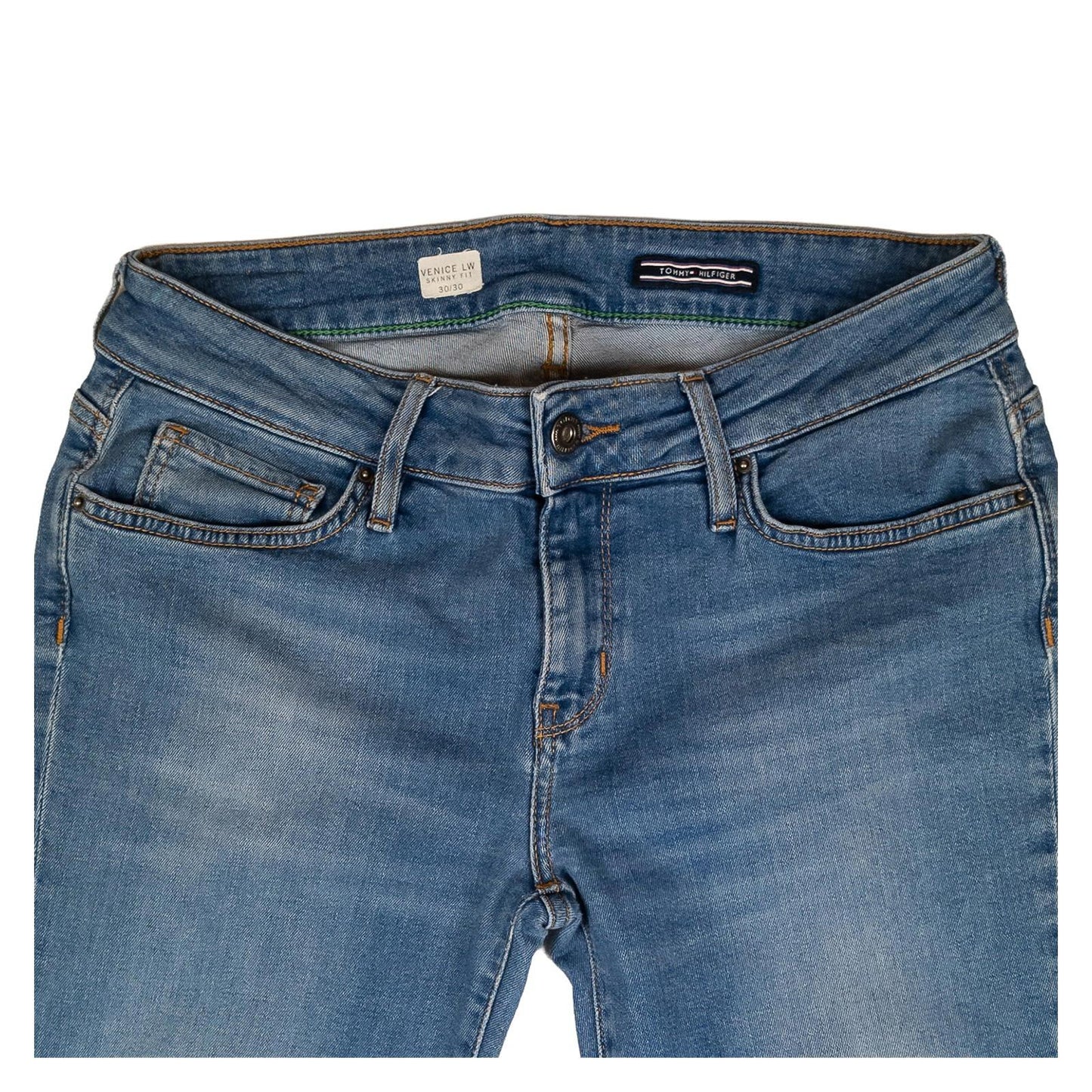 Tommy Hilfiger Venice LW Jeans W30 L30 Blue Skinny Fit Low Waist Stretch Denim by Tommy Hilfiger – | RewearableUK