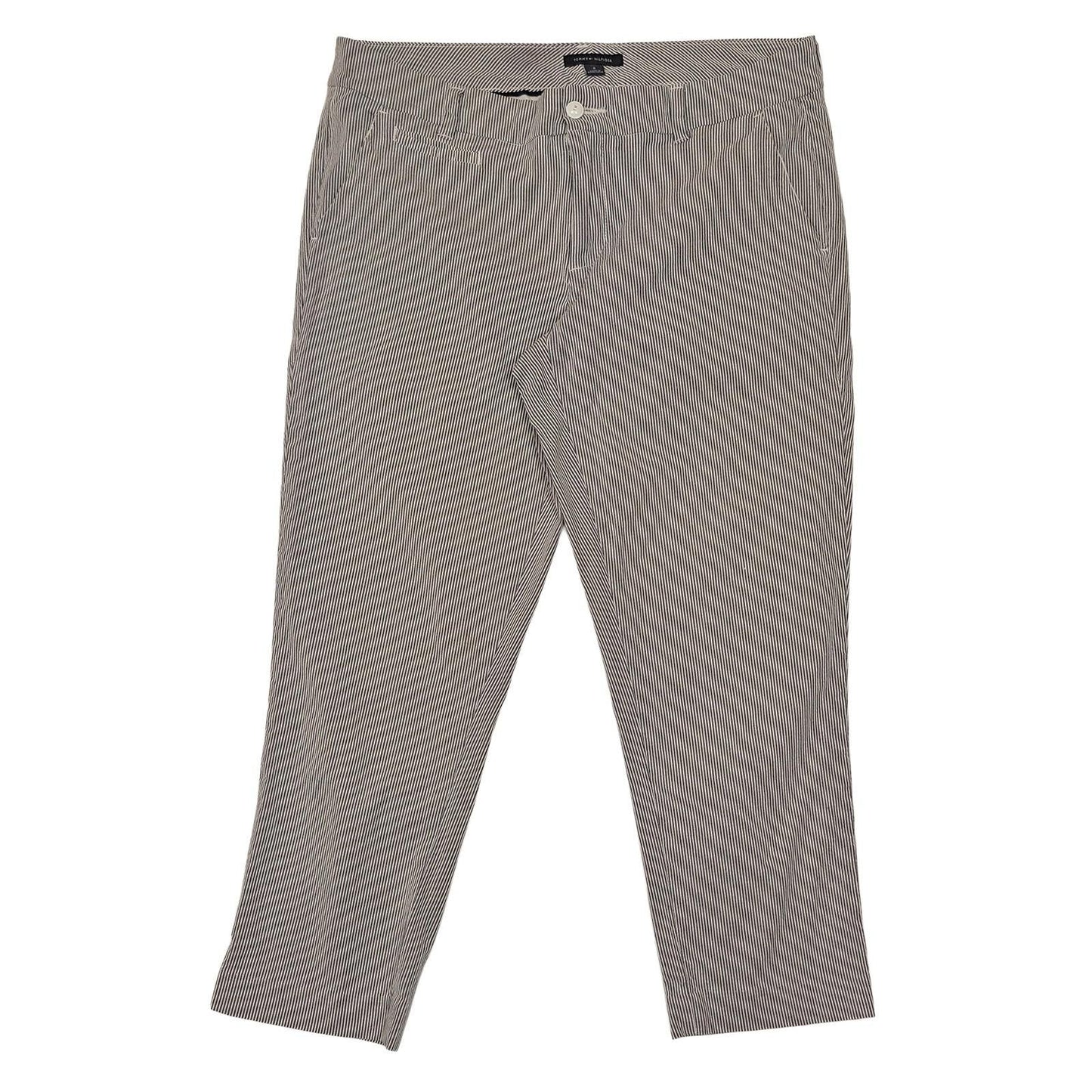 tommy hilfiger women size 8 navy white pinstripe chino ankle trousers stretch by Tommy Hilfiger – | RewearableUK