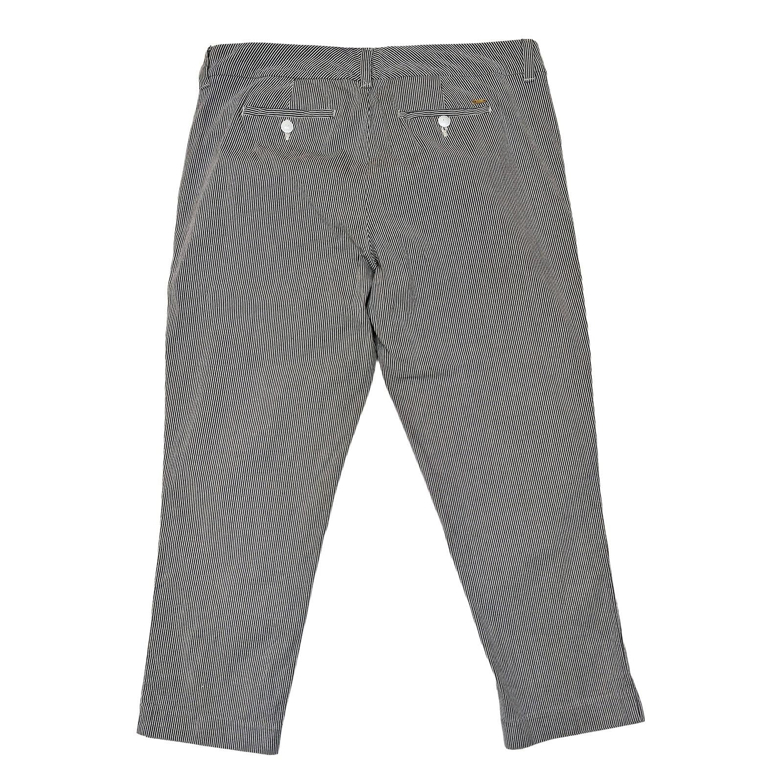 tommy hilfiger women size 8 navy white pinstripe chino ankle trousers stretch by Tommy Hilfiger – | RewearableUK