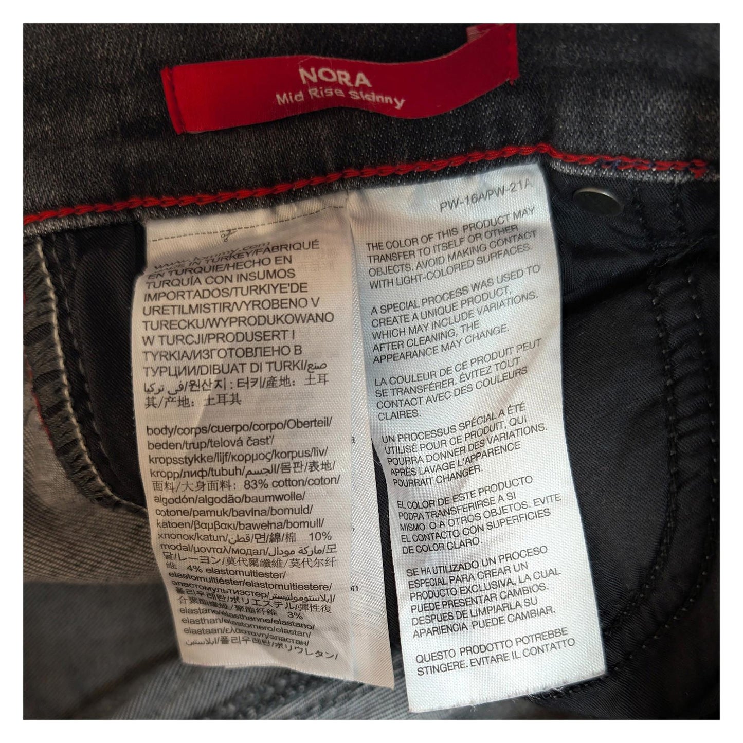 tommy hilfiger women size w28 l32 grey black nora skinny mid rise jeans by Tommy Hilfiger – | RewearableUK